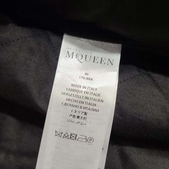 Alexander McQueen Leather Bomber Jacket - Picture 10 of 11